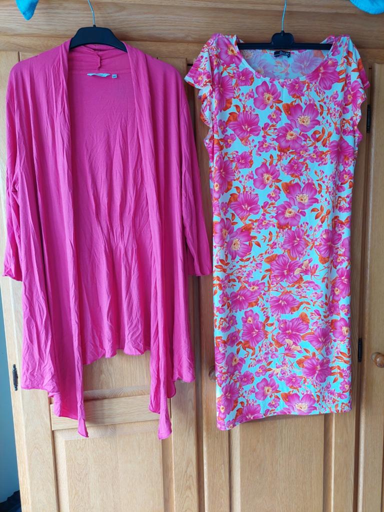 Fleurig setje, maat 42/44, Kleding | Dames, Ophalen of Verzenden, Zo goed als nieuw, Maat 42/44 (L)