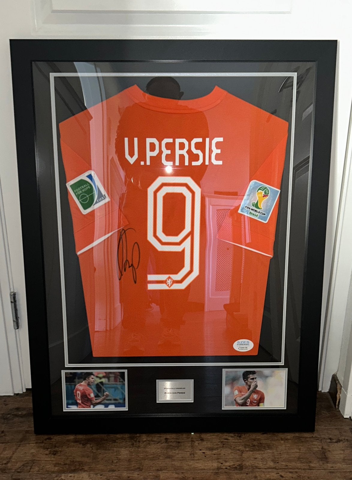 Gesigneerd shirt Van Persie Nederland COA, Ophalen of Verzenden, Zo goed als nieuw, Overige binnenlandse clubs, Shirt