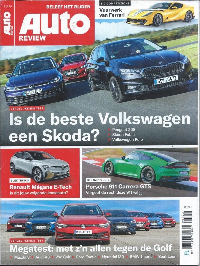 Autoreview 1 2022 : Audi A3 Sportback - Seat Leon - VW Golf, Ophalen of Verzenden, Gelezen, Algemeen
