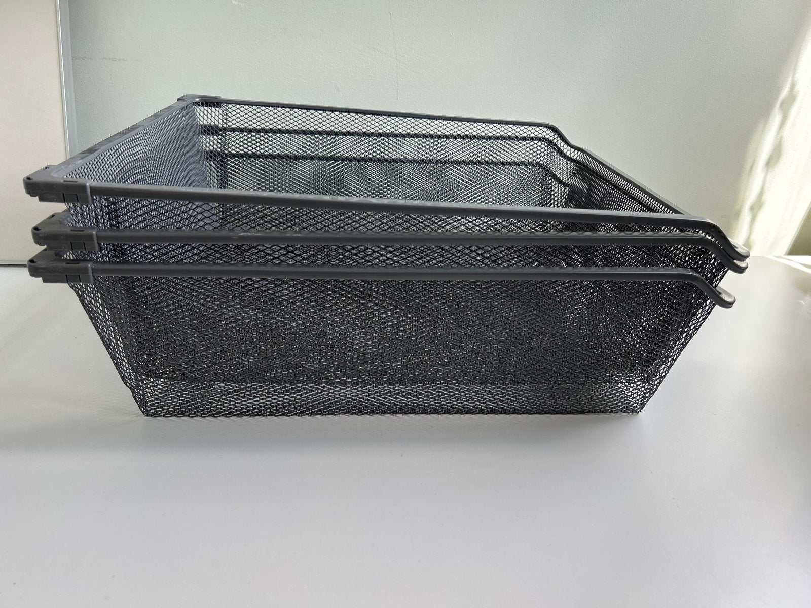 Drie IKEA draadmanden - Handige opbergers, Ophalen, Minder dan 50 cm, Gebruikt, Minder dan 100 cm