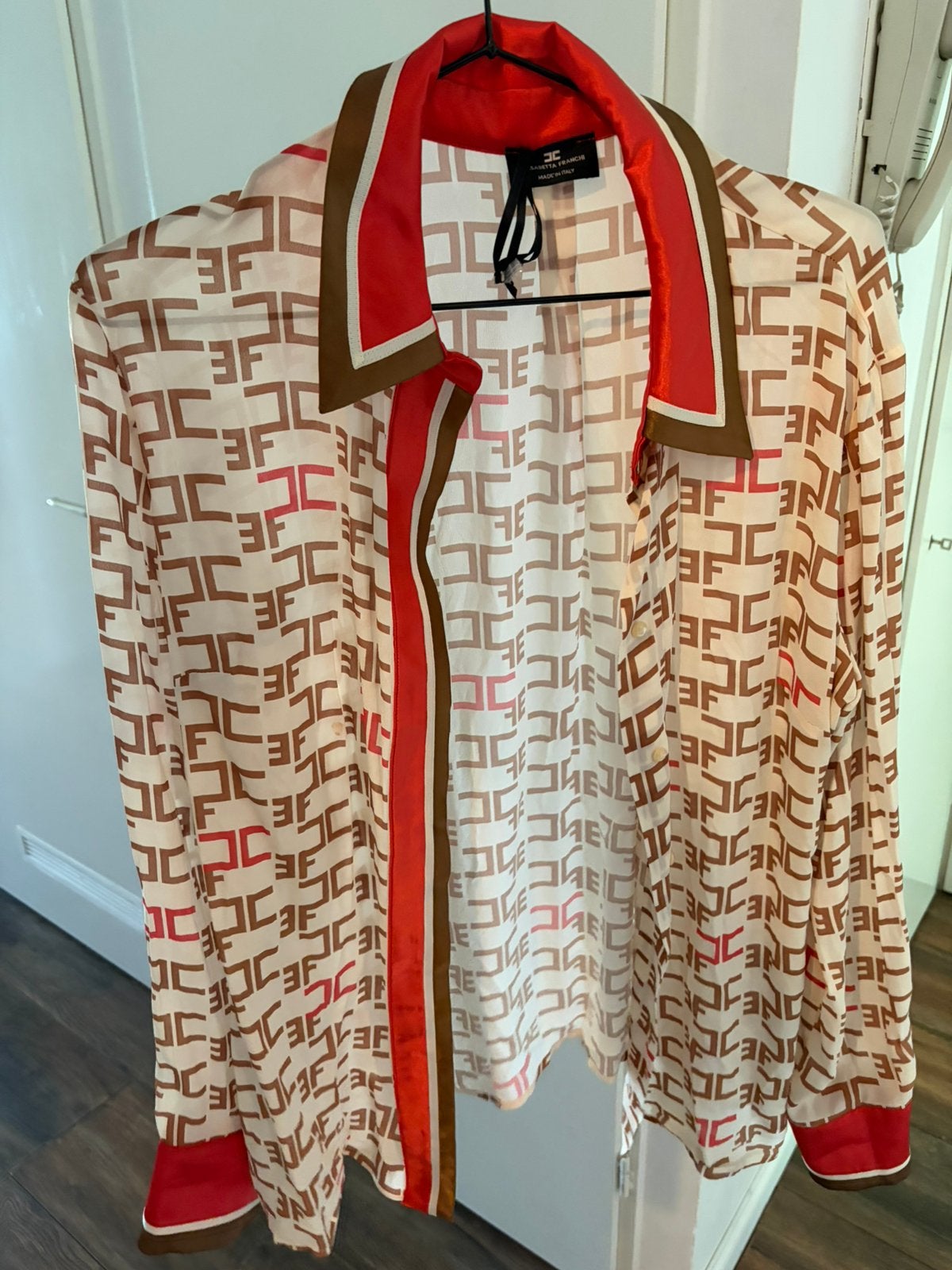 Elisabetta franchi blouse maat l nl maat, Ophalen of Verzenden, Zo goed als nieuw