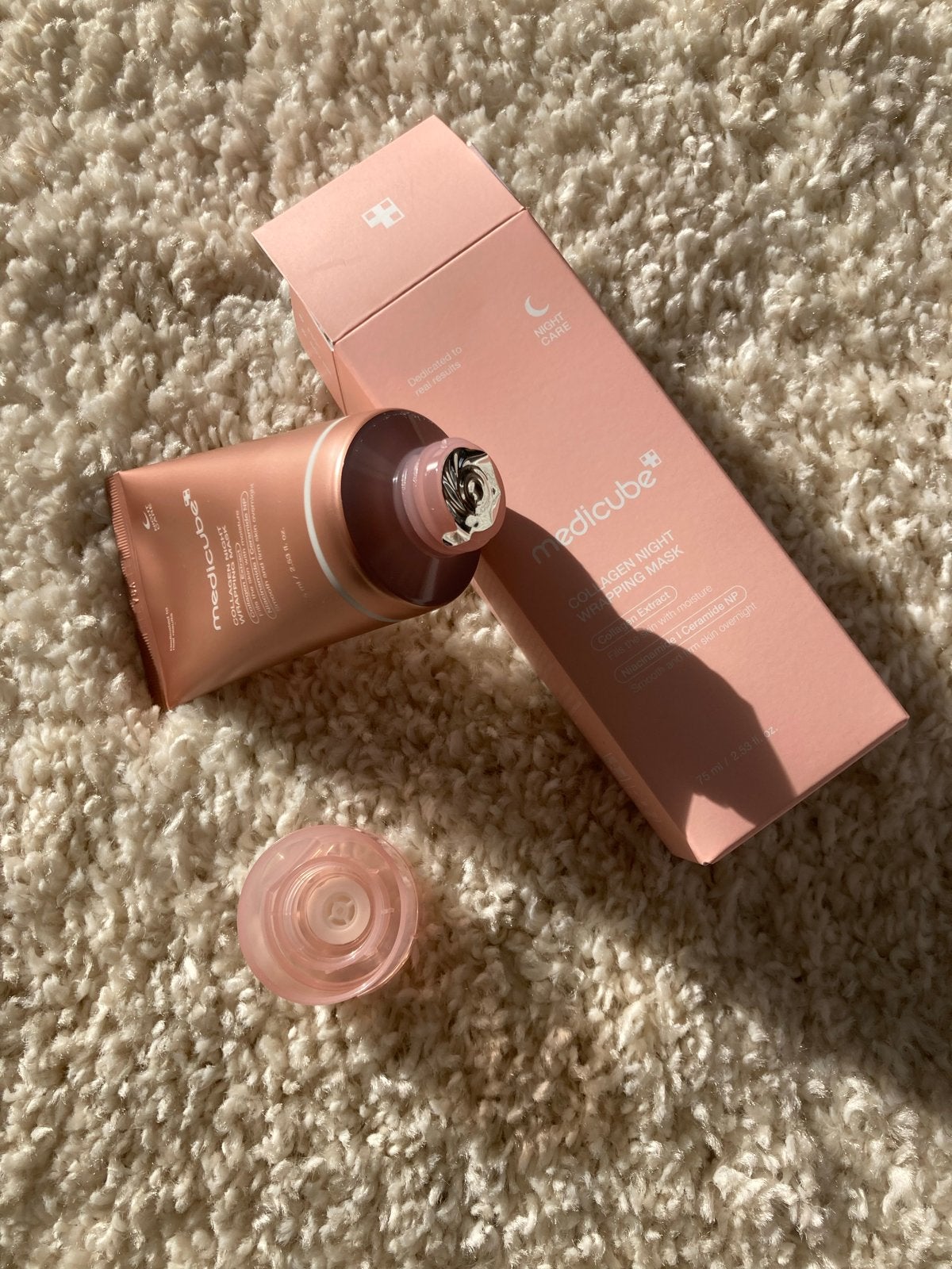 Medicube Collagen Night Wrapping Mask - Nieuw & Ongeopend, Ophalen of Verzenden, Nieuw, Gehele gezicht, Verzorging