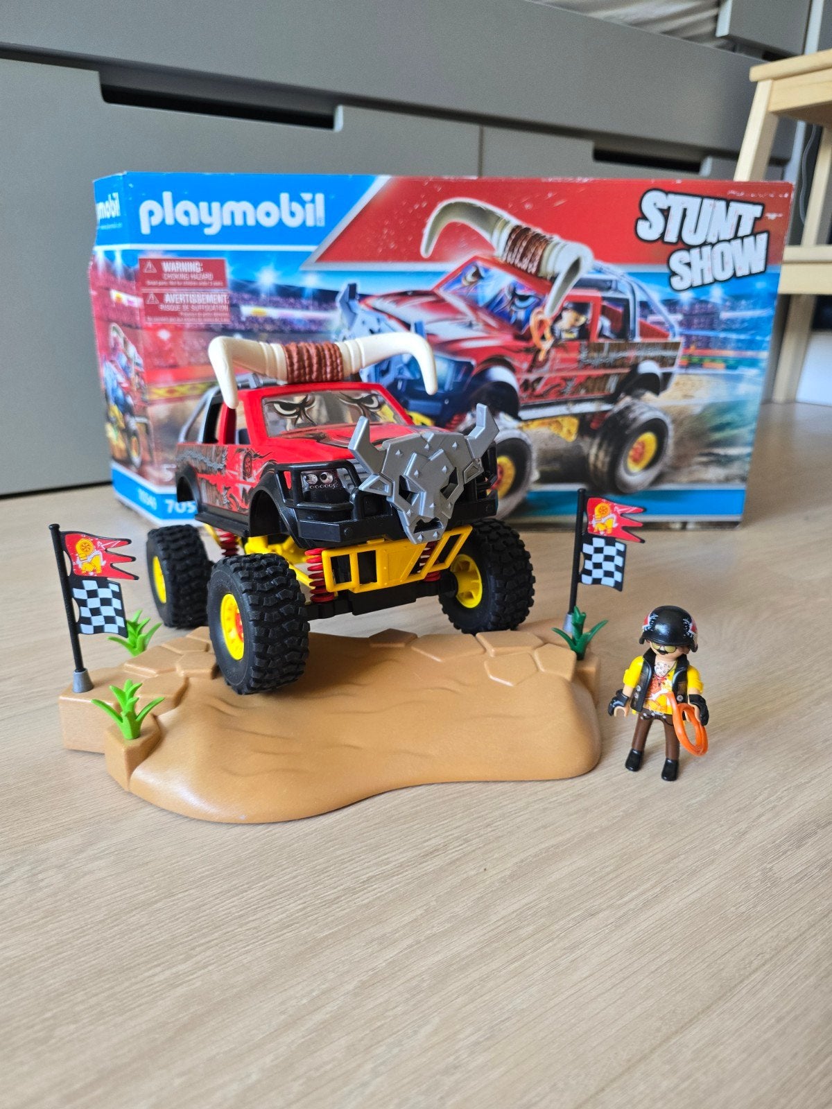 Playmobil Stunt Show Monster Truck met Stuntman, Kinderen en Baby's, Speelgoed | Overig, Ophalen, Zo goed als nieuw, Jongen of Meisje