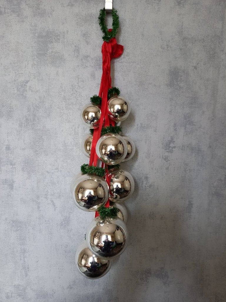 Oude Tros Kerstballen / Carroussel Zilveren GDR 12, Diversen, Kerst, Ophalen, Gebruikt, -, -