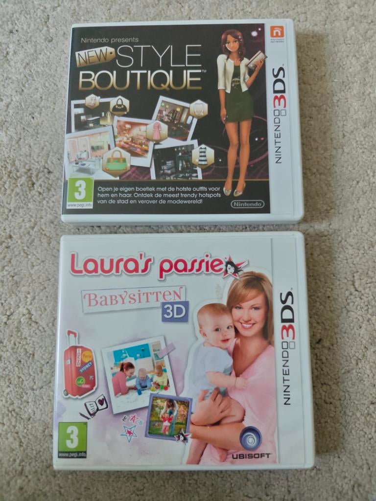 Nintendo 3DS Spellen: Laura's Passie & New Style Boutique, Gebruikt, Gekoppelde computers, 1 speler, Ophalen of Verzenden