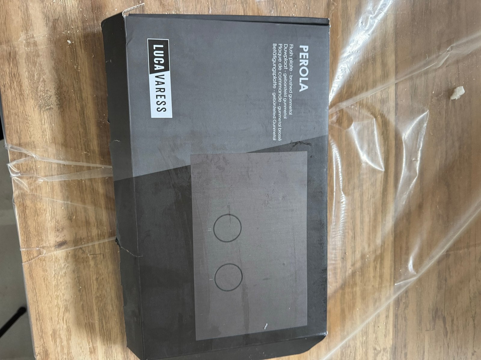 Nieuwe Luca Varess Perola wc drukknop gunmetal, Ophalen, Nieuw, Toilet