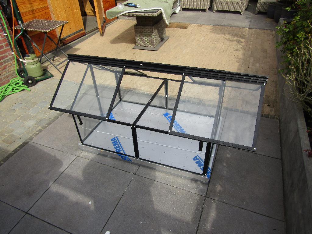 kweekkas aria jumbo, Tuin en Terras, Kassen, Ophalen, Glas, Aluminium, Kweekkas