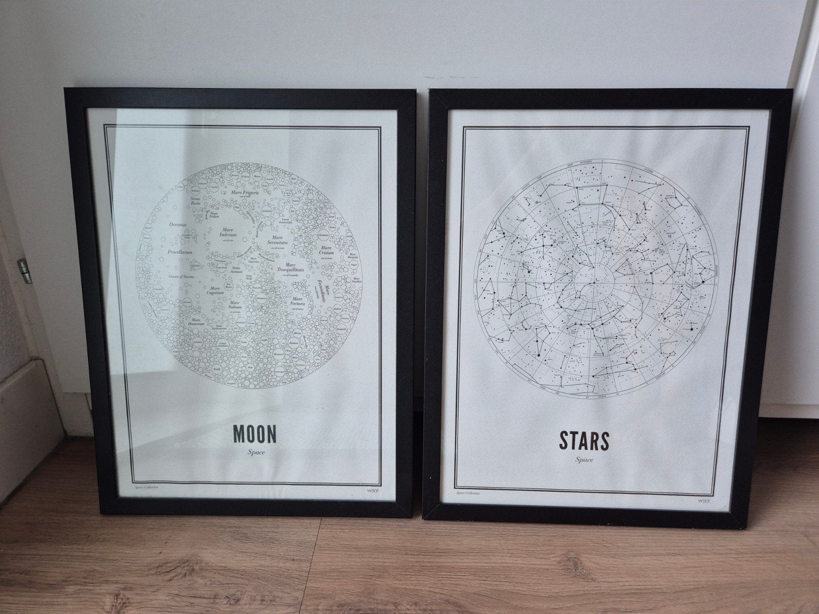 Wijck posters Moon & Stars (excl lijsten!), Minder dan 50 cm, Ophalen of Verzenden, Minder dan 50 cm, Print