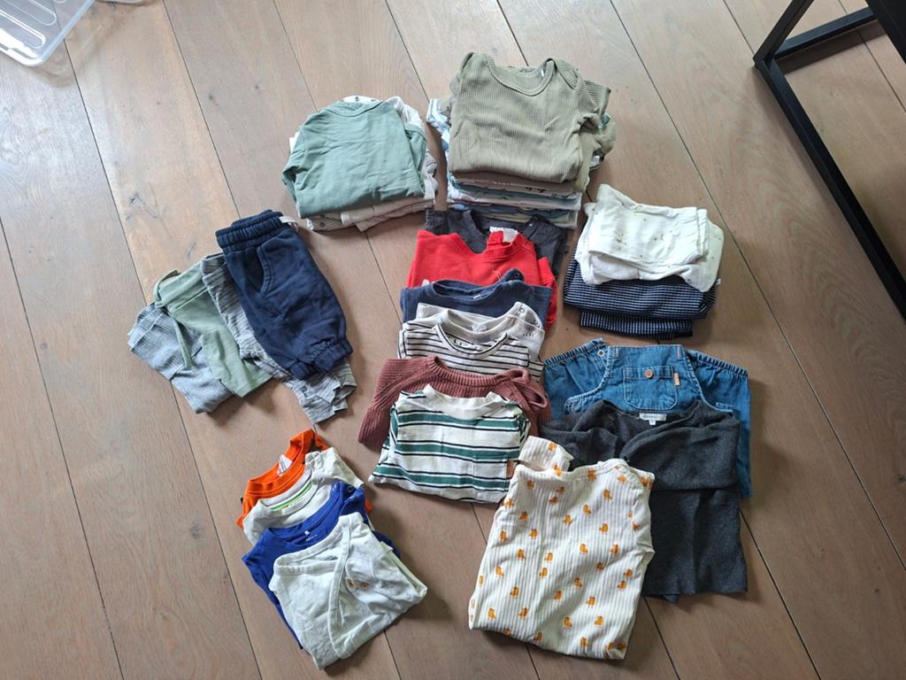 Bundel babykleding maat 62: rompers, pyjama's, boxpakje, Kinderen en Baby's, Babykleding | Maat 62, Gebruikt, Jongetje of Meisje