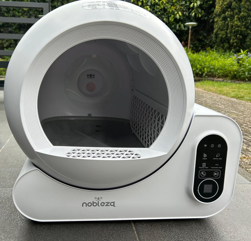 Slimme kattenbak met automatische reiniging Nobleza SL 02, Ophalen of Verzenden, Zelfreinigend, Zo goed als nieuw, Open