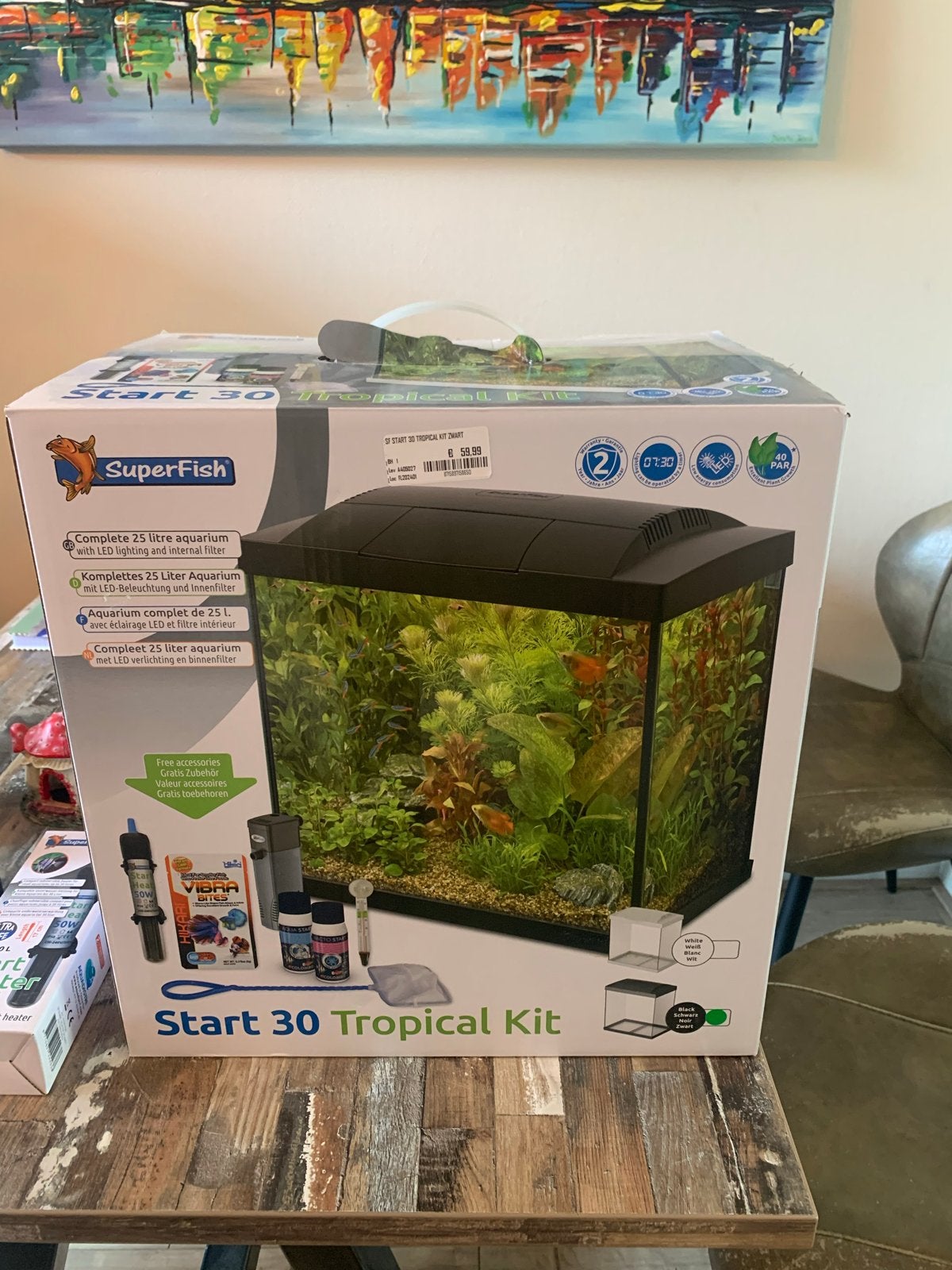 Aquarium Start 30 Tropical Kit Superfish, Ophalen of Verzenden, Verwarming, Leeg aquarium, Superfish