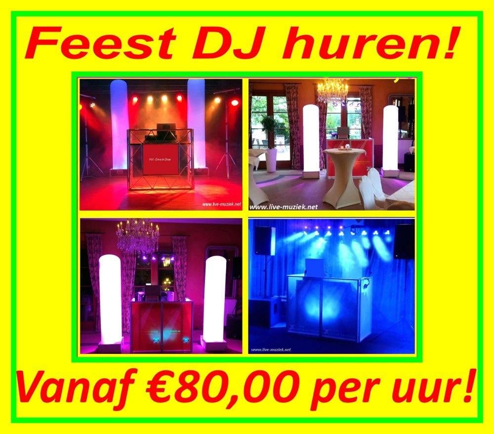Bruiloft dj - verjaardag DJ - Karaoke shows - Live band + dj, Verzenden, Nieuw, Geboorte of Huwelijk