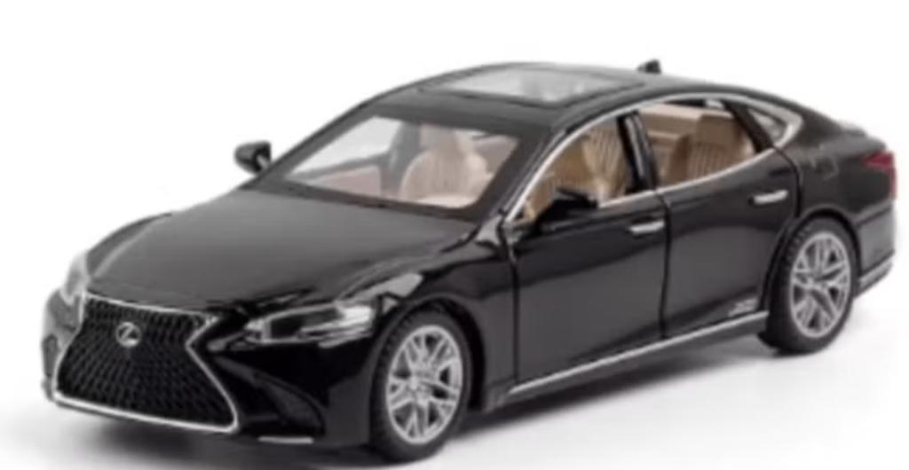 DieCast model metaal LEXUS LS500H (1:32) - Zwart, Ophalen of Verzenden, Nieuw, Tractor of Landbouw, Overige merken
