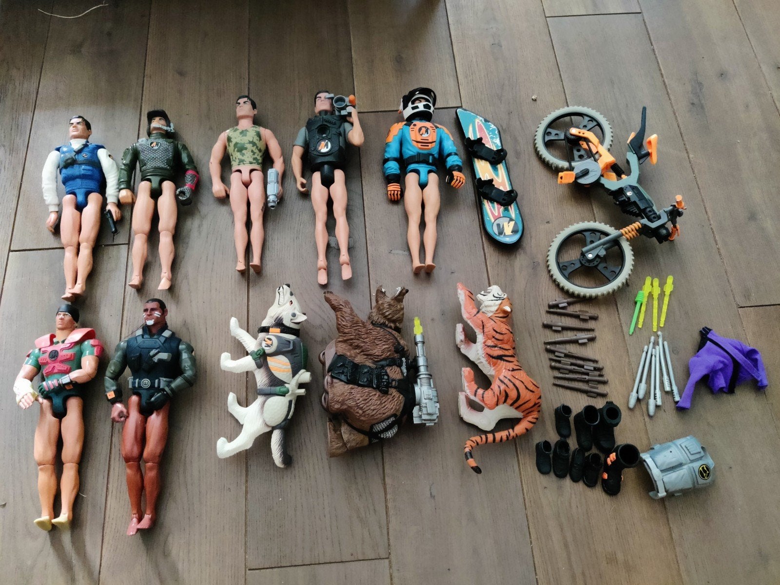 Grote set Action Man figuren, voertuigen en dieren, Kinderen en Baby's, Speelgoed | Actiefiguren, Ophalen, Gebruikt