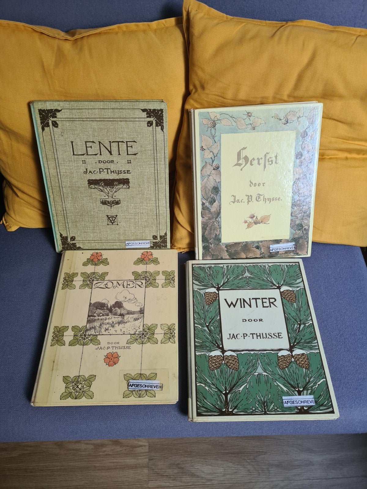 Jac. P. Thijsse - Lente, Zomer, Herfst, Winter (4 delen), Boeken, Ophalen, Gelezen, Natuur algemeen, Jac. P. Thijsse