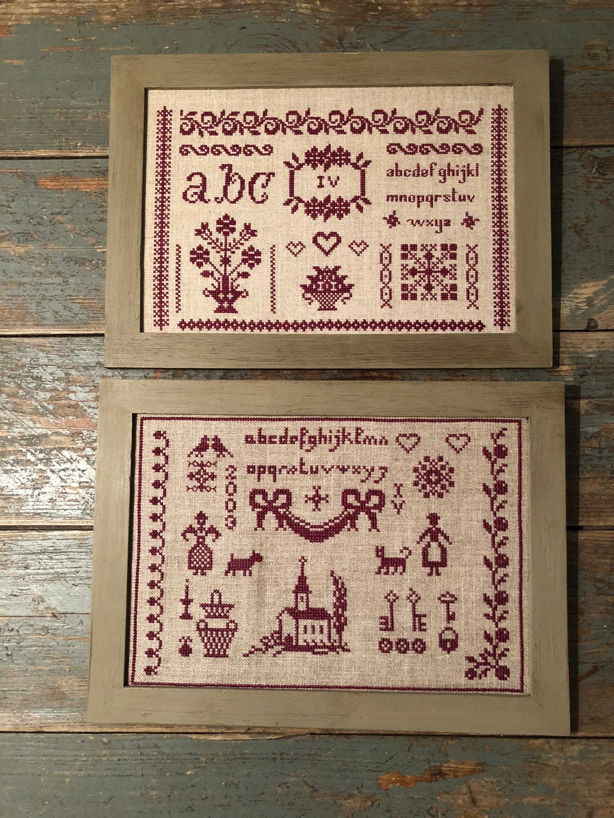 VINTAGE RETRO MERKLAP ALFABET FRANS BORDUREN, Ophalen of Verzenden