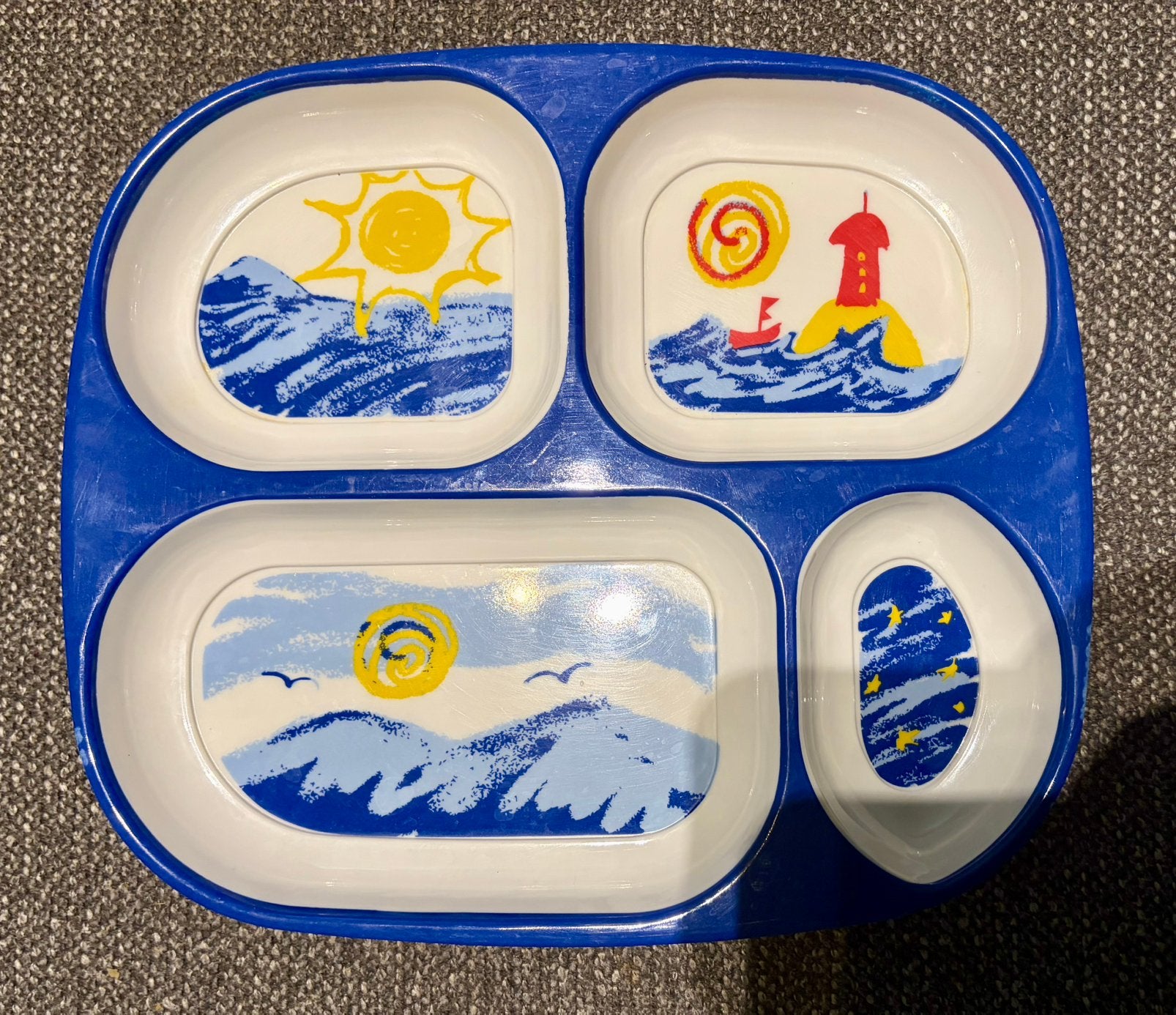 Babyvoeding plate / Feeding dish, Ophalen of Verzenden, Zo goed als nieuw, Overige typen