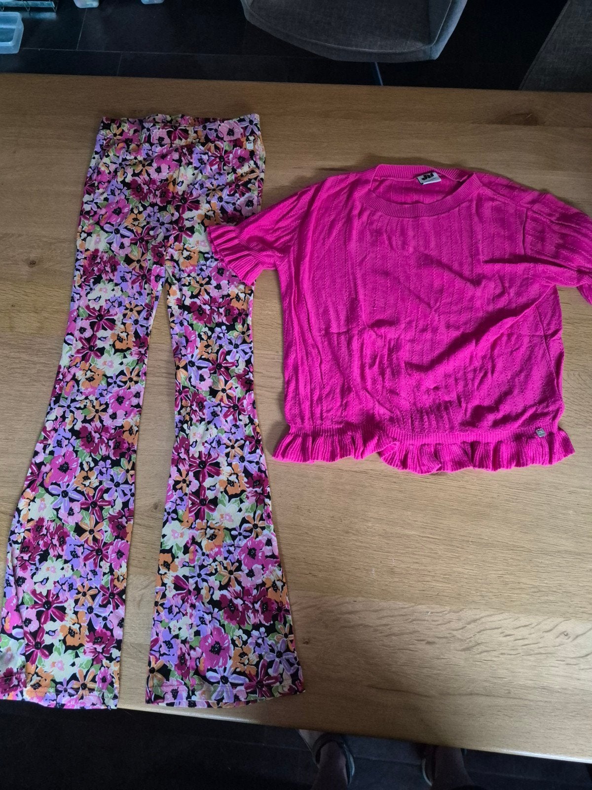 J&M broek/legging (140/146) & shirtje (170/176), Ophalen of Verzenden, Zo goed als nieuw, J&m, Meisje