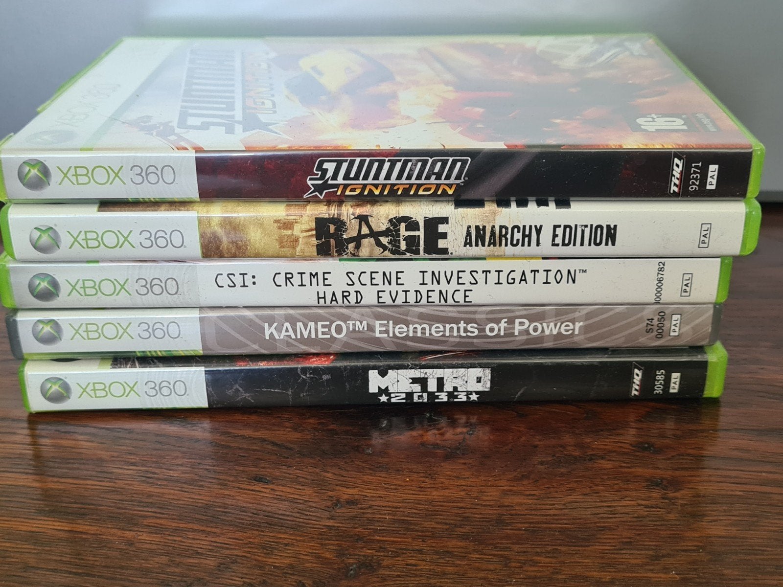 Xbox 360 Games Bundel: Stuntman, Rage, CSI, Kameo, Metro, Spelcomputers en Games, Games | Xbox 360, Gebruikt, Overige genres, 1 speler
