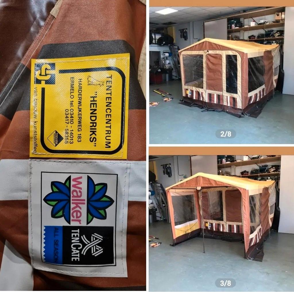 Vintage voortent Eriba pan, Caravans en Kamperen, Caravan accessoires, Ophalen