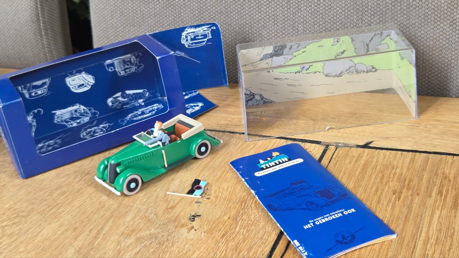 Kuifje modelauto La Mitrailleuse Tintin, Verzenden, Gebruikt, Auto, Overige merken
