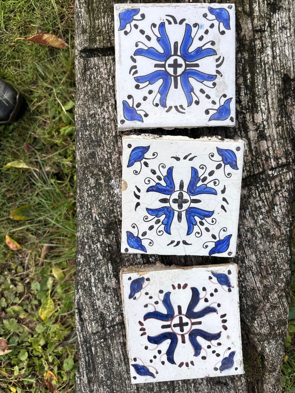 Partij van ongeveer 40 Antieke Portugese Azulejo Tegels, Antiek en Kunst, Ophalen of Verzenden