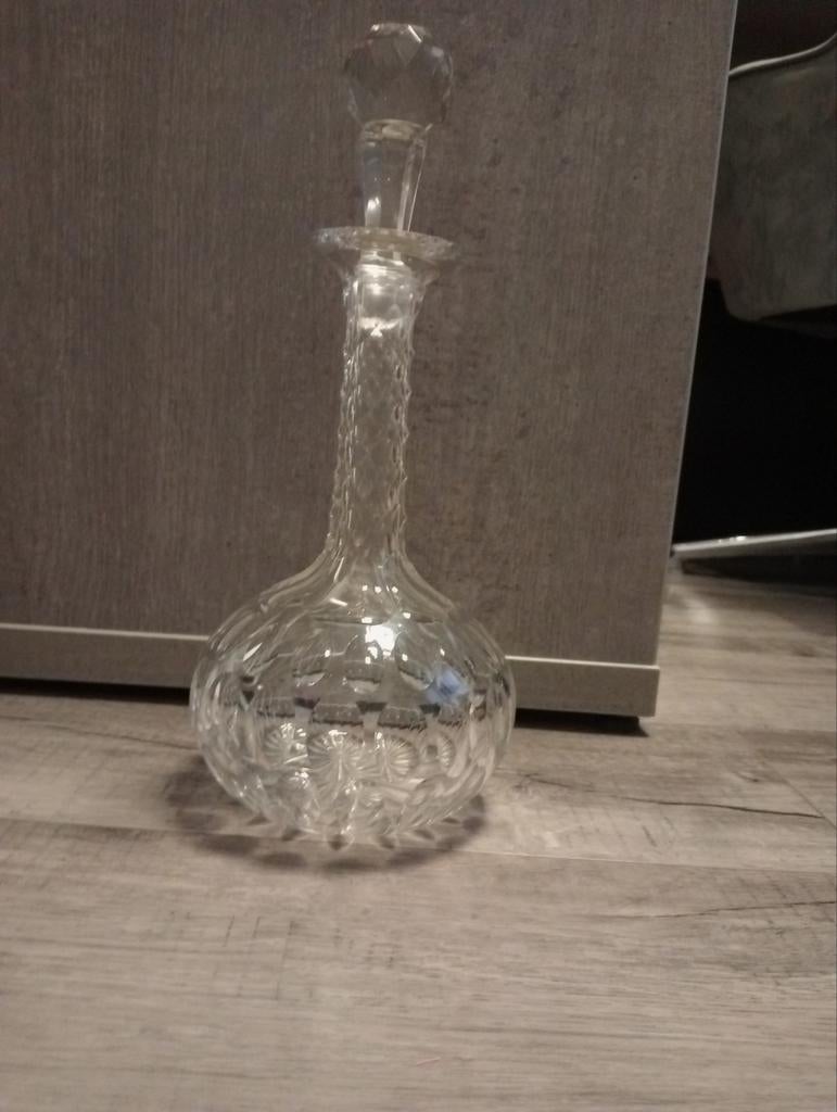 Prachtige kristallen karaf met stop, Antiek en Kunst, Antiek | Glas en Kristal, Ophalen