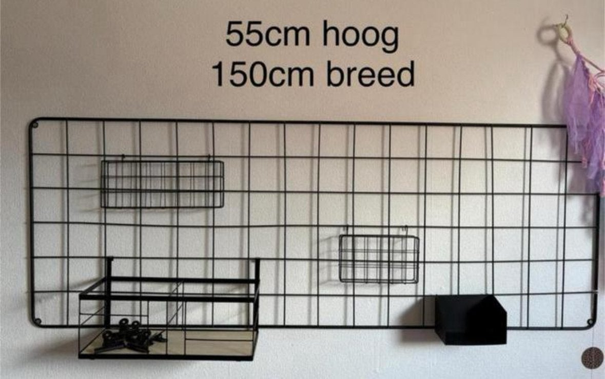 Wandrek 150x55cm zwart, Huis en Inrichting, Ophalen of Verzenden, Zo goed als nieuw