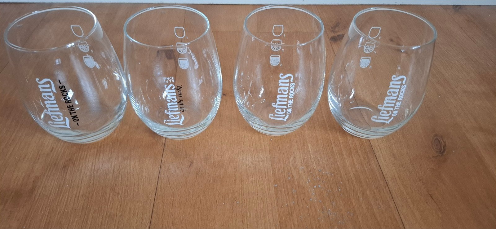 Liefmans glazen 4 stuks, Ophalen of Verzenden, Zo goed als nieuw, Glas, Minder dan 100 cm