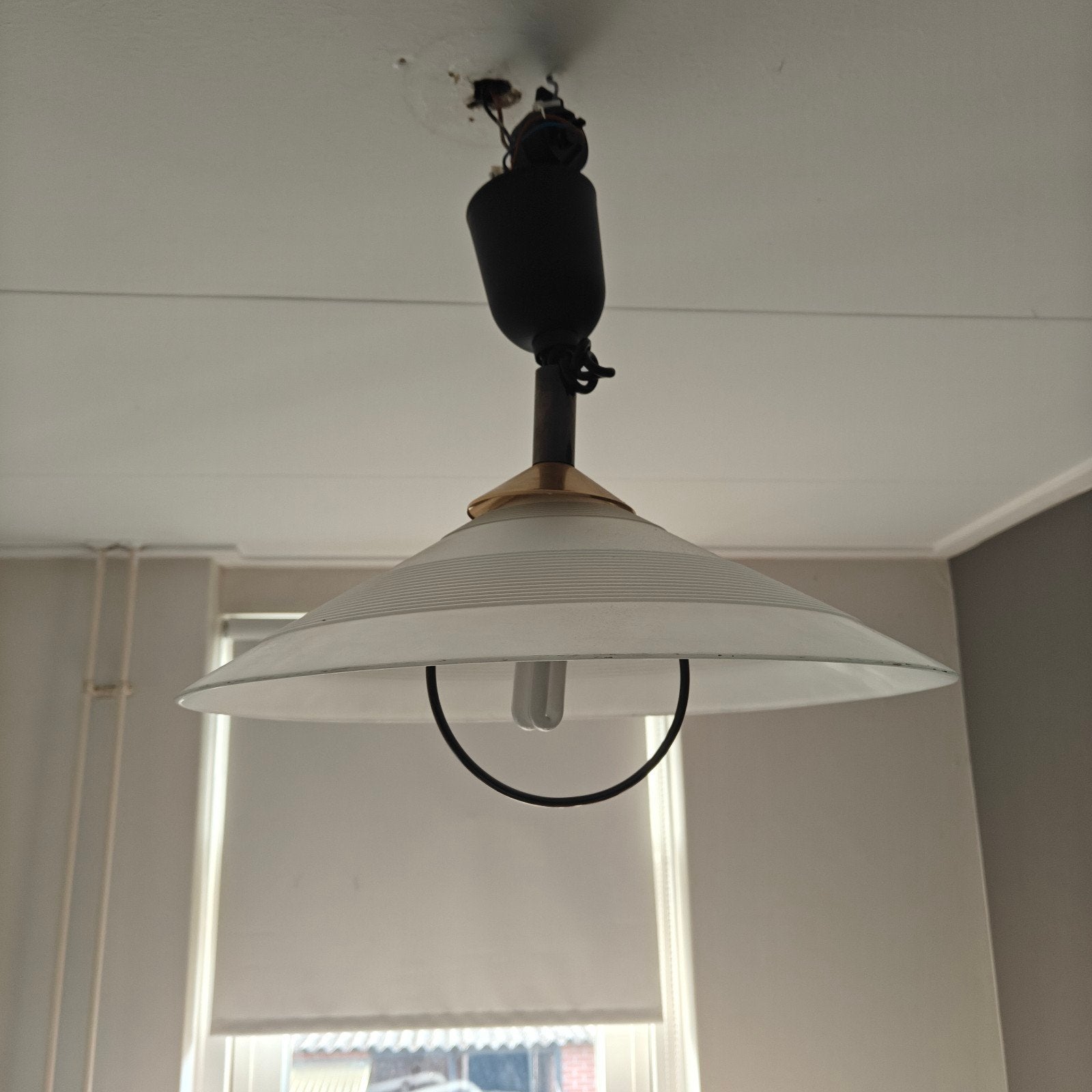 Glazen hanglamp - diameter 45 cm, Ophalen, Gebruikt, Glas