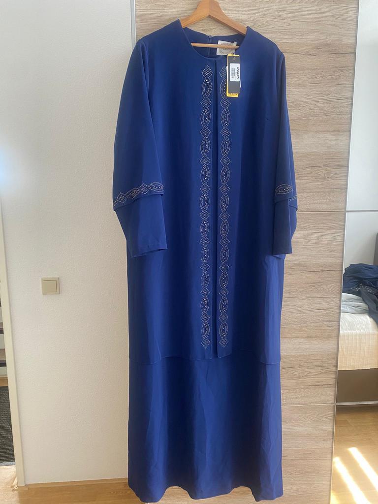 Prachtige blauwe galajurk, maat 50, nieuw met kaartjes, Kleding | Dames, Gelegenheidskleding, Nieuw, Galajurk, Maat 46/48 (XL) of groter