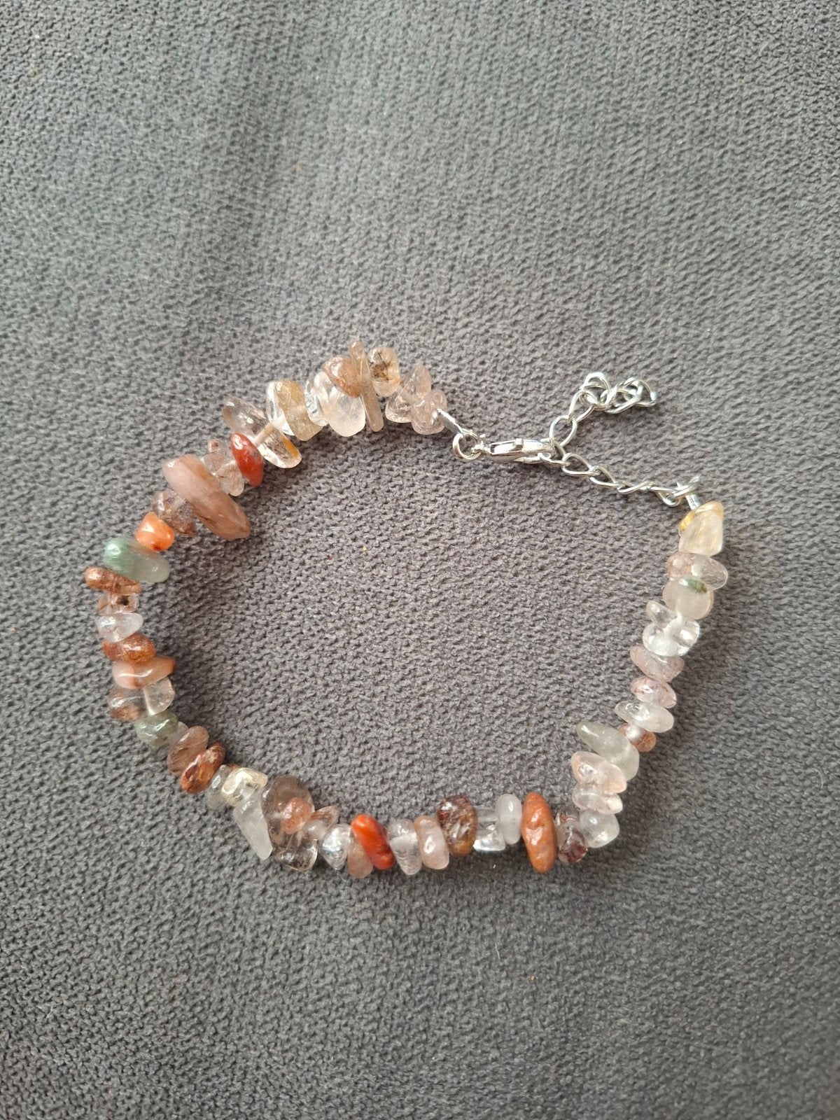 Armband natuursteen edelsteen kralen chips, -, -, Nieuw, Ophalen of Verzenden