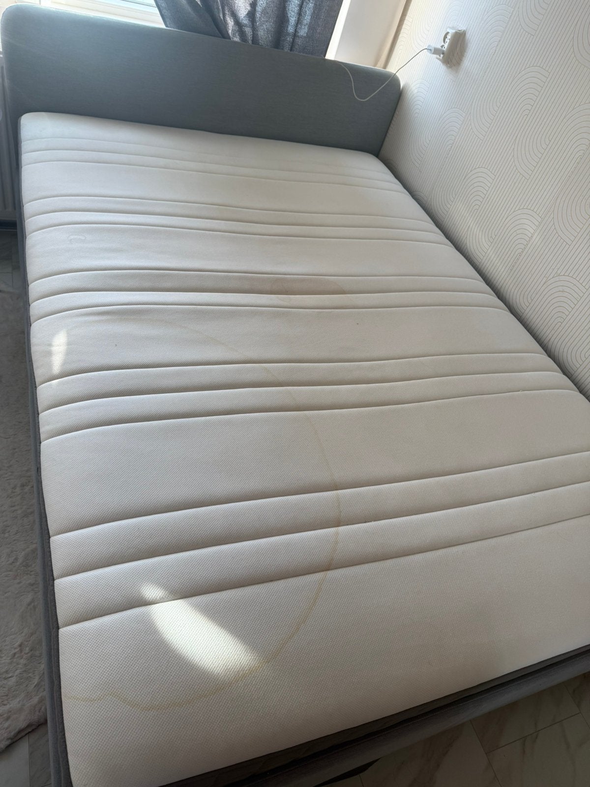 Tweepersoonsbed, Ophalen of Verzenden, Zo goed als nieuw, Tweepersoons, 140 cm