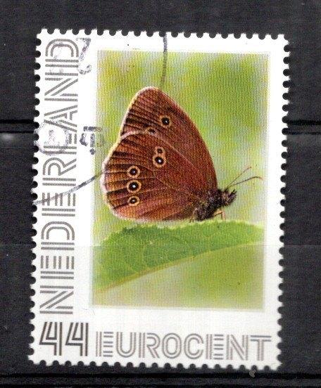 gestempelde zegel. persoonlijke: vlinder, Ophalen of Verzenden, Na 1940, Gestempeld