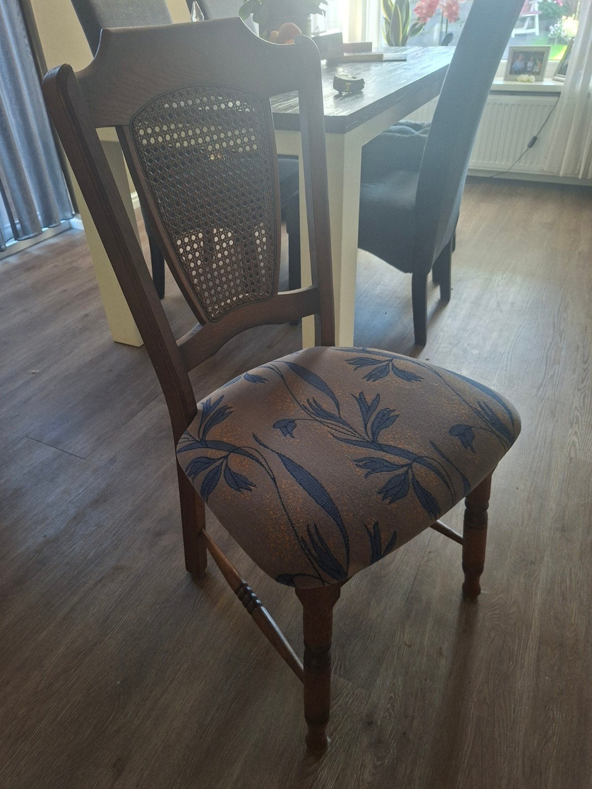 4 nog goed net gestoffeerde eetkamer stoelen, Huis en Inrichting, Stoelen, Ophalen of Verzenden