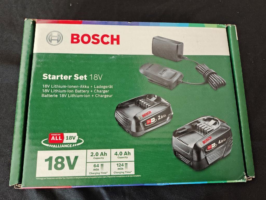 Bosch 18v Starter Set Home and Garden 4a + 2a + oplader, Bosch, Nieuw, Ophalen of Verzenden, Bosch
