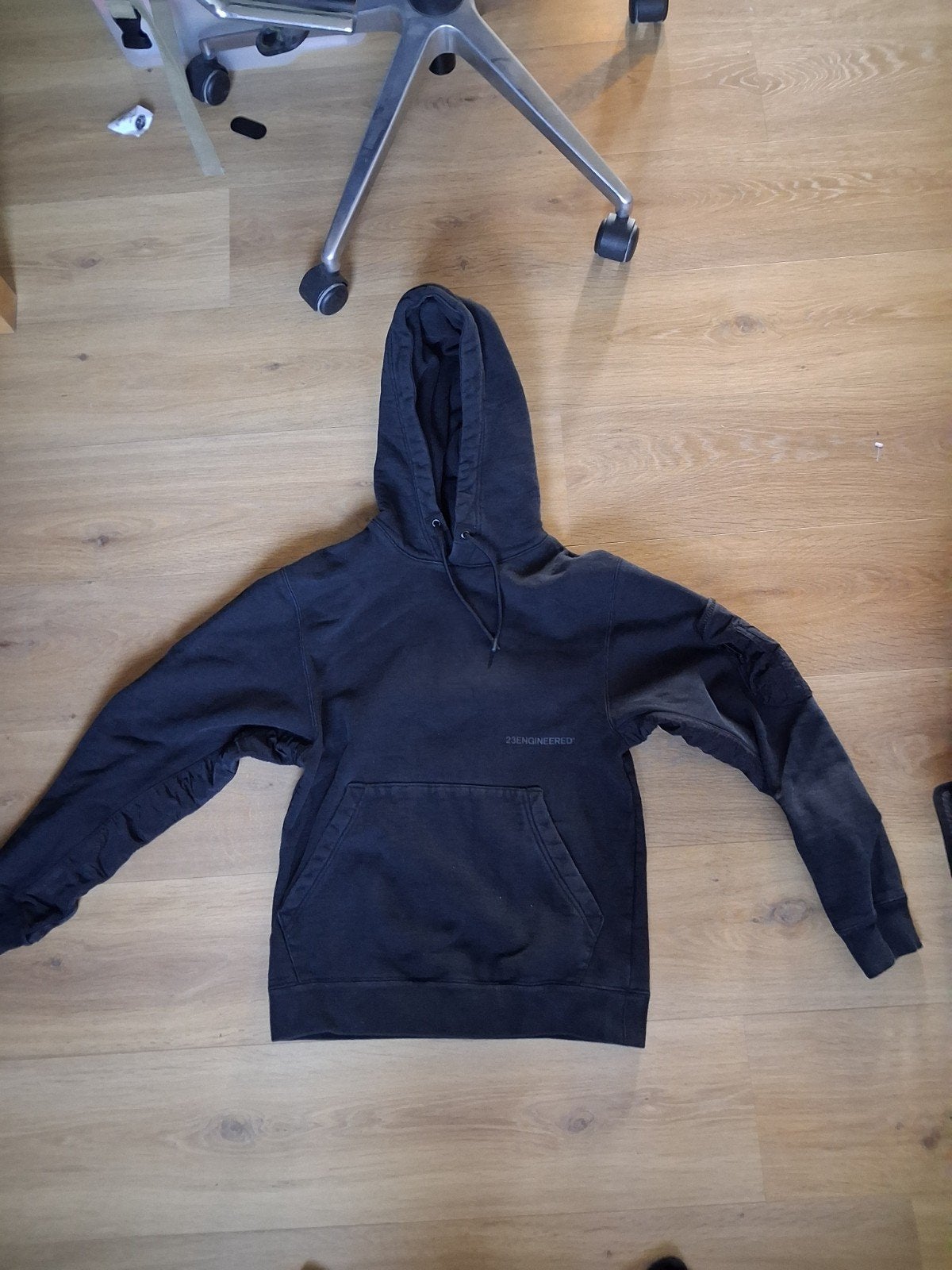 Jordan hoodie zwart maat XS 23 Engineered met zak, Zwart, Ophalen of Verzenden, Zo goed als nieuw, Jordan