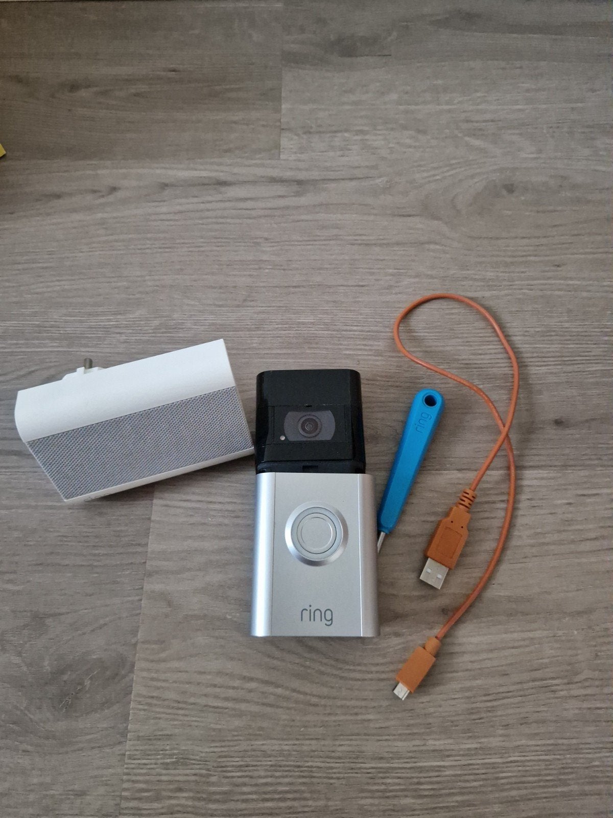 Ring Video Deurbel 3 op accu met Chime Pro 2e generatie, Ophalen of Verzenden, Bewegingsdetectiesensor, Zo goed als nieuw, Draadloos