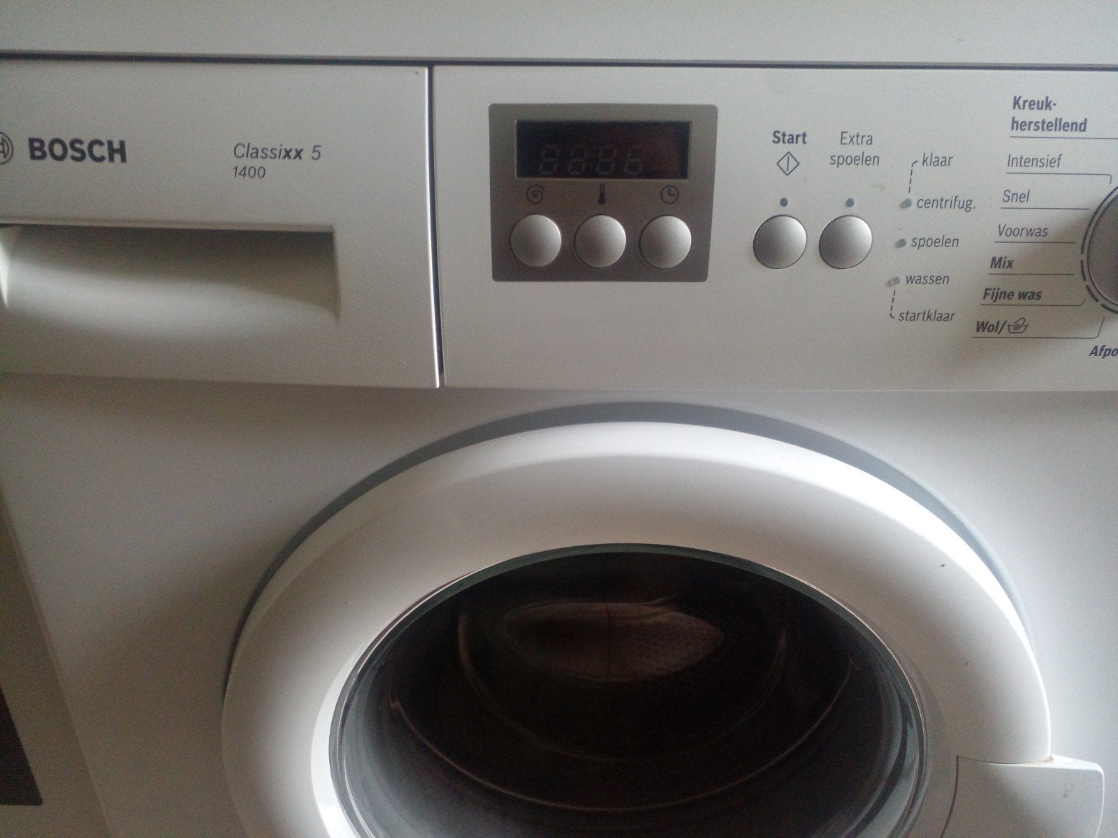 Bosch Classixx 5 Wasmachine, Witgoed en Apparatuur, Ophalen, 1200 tot 1600 toeren, Gebruikt, Kort programma