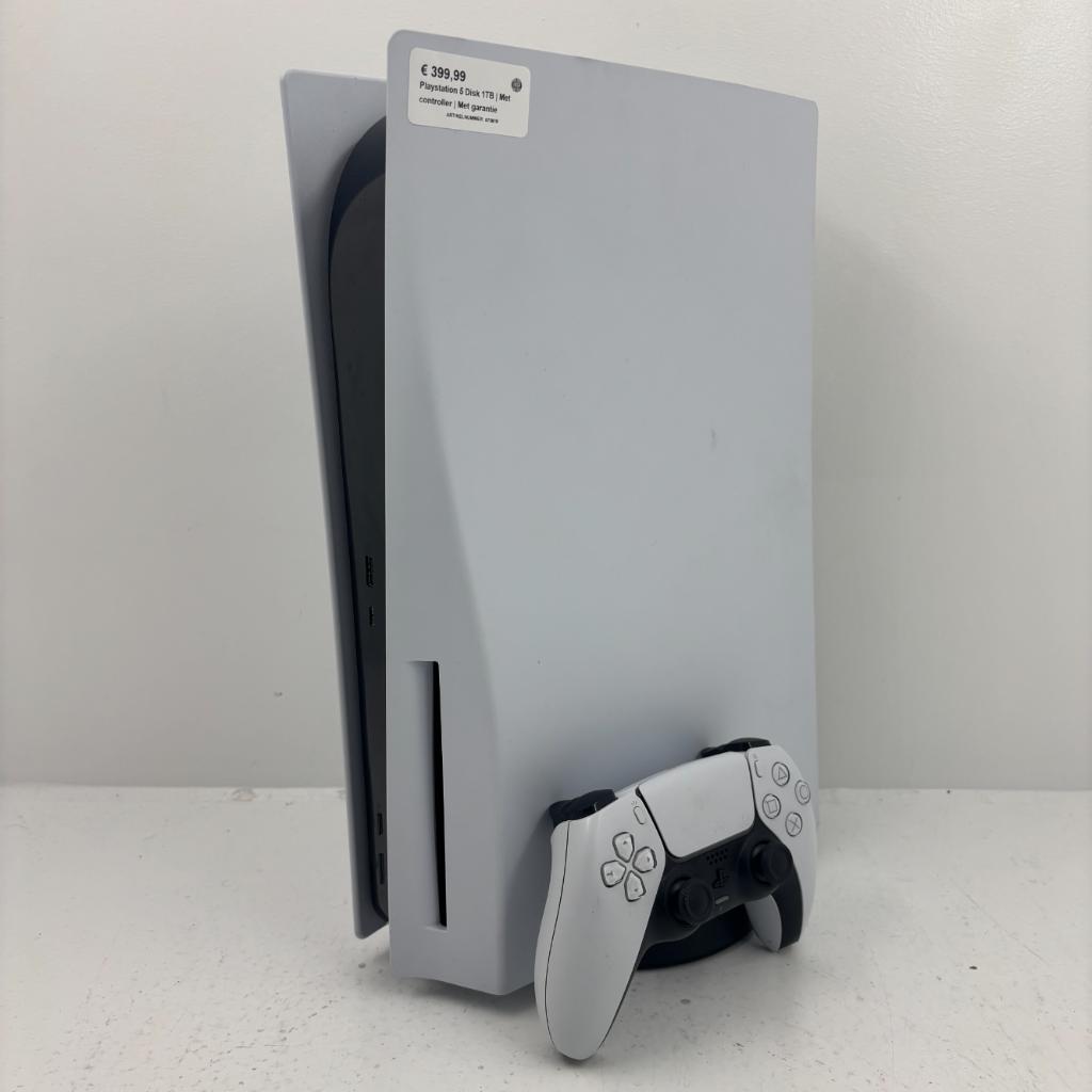 Playstation 5 Disk 1TB | Met controller | Met garantie, Spelcomputers en Games, Spelcomputers | Sony PlayStation 5, Gebruikt, Playstation 5