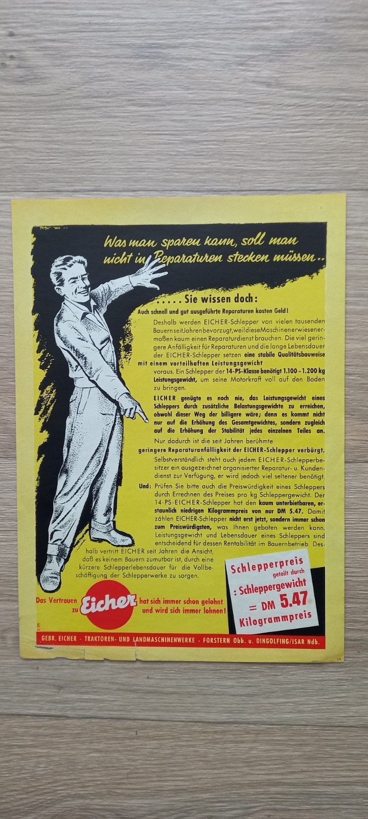 Ei 2 : Eicher  A4 blad., Ophalen of Verzenden