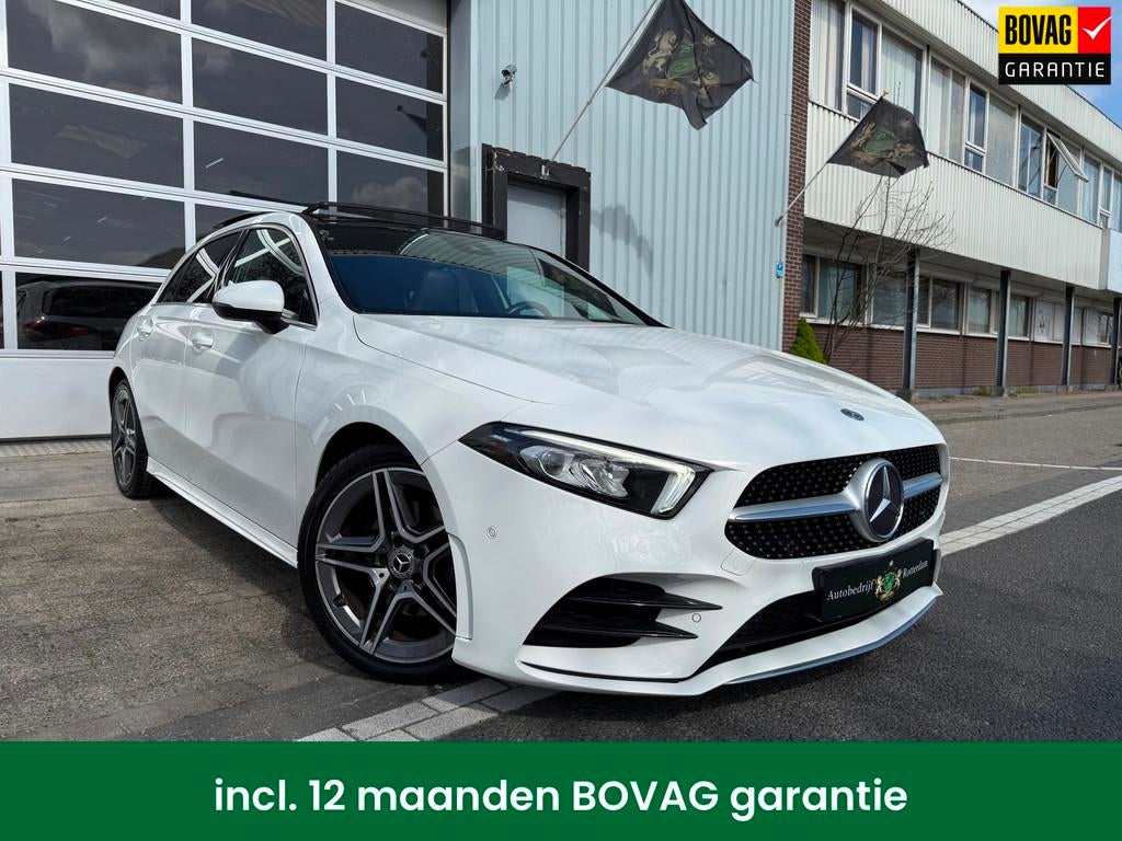 Mercedes-Benz A-klasse 200 AMG PDC+CAM/LEER/NAVI/AMG18/PANO, Auto's, 12 maanden, Gebruikt, 4 cilinders, 19 km/l