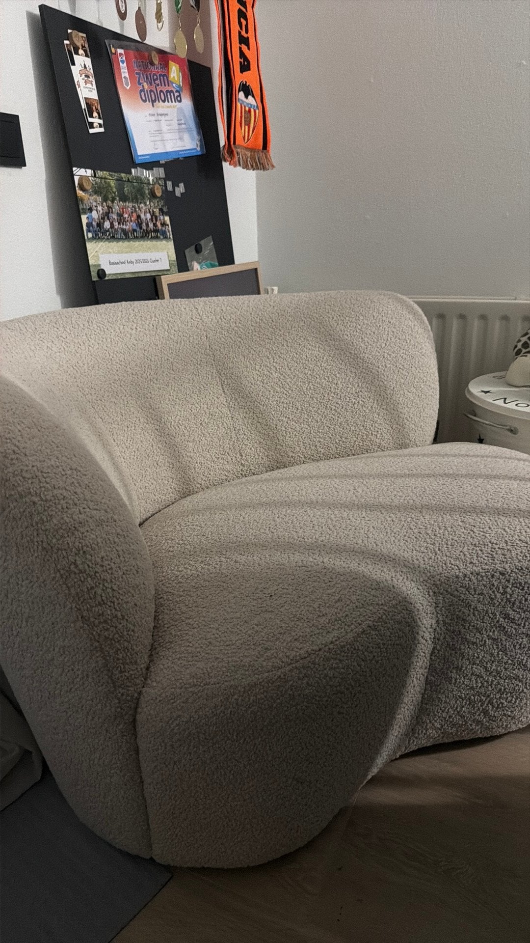 Bankje nieuw! Teddy fauteuil Woood, Ophalen, Tweepersoons, 75 tot 100 cm, Zo goed als nieuw