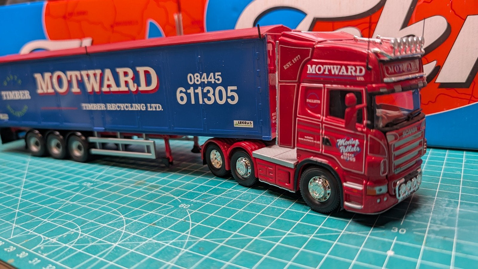 Corgi Motward Scania, Ophalen of Verzenden, Zo goed als nieuw, Bus of Vrachtwagen, Corgi