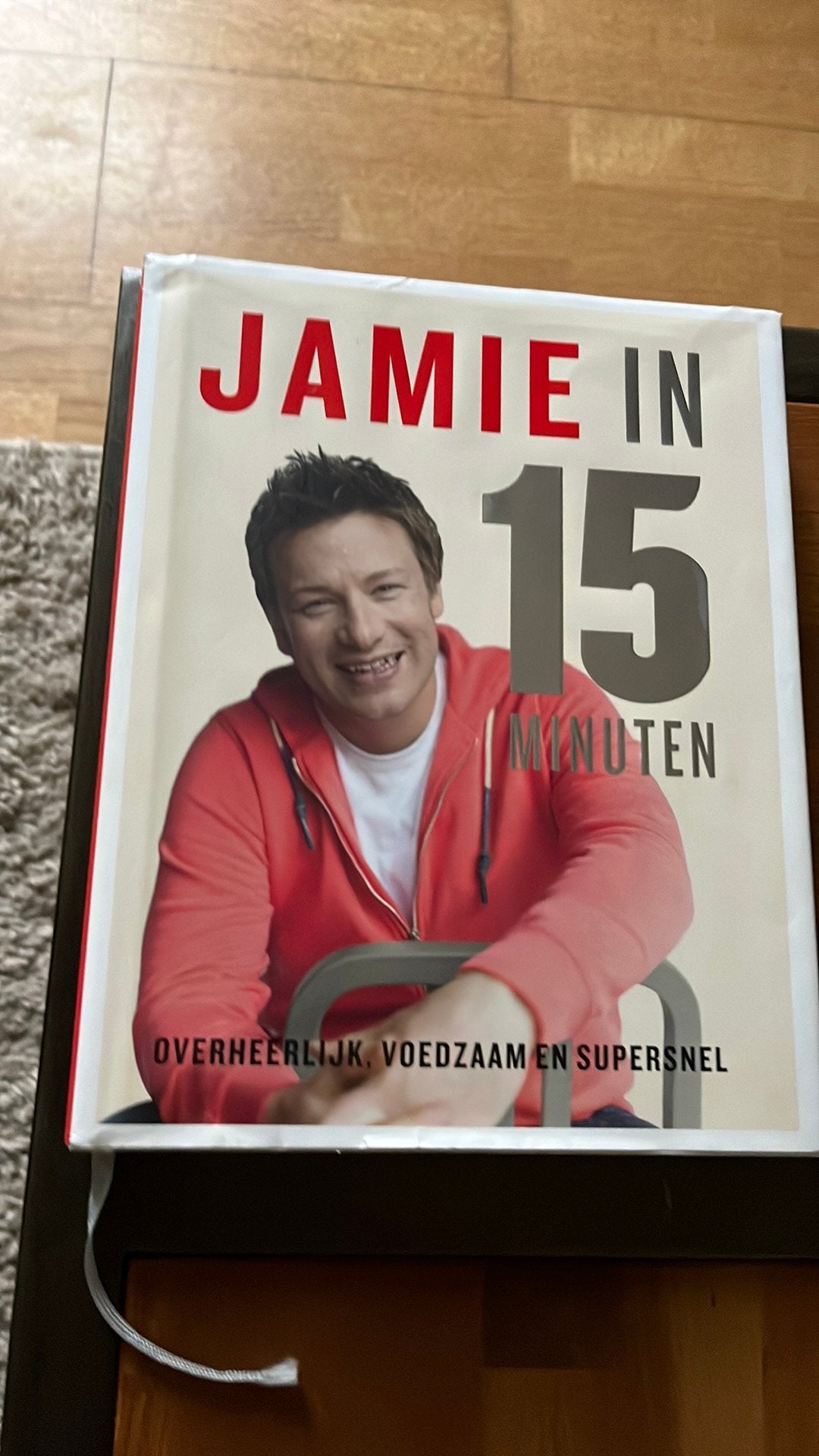 Jamie oliver 15 min kookboek, Boeken, Kookboeken, Ophalen of Verzenden, Gelezen, Overige gebieden, Gezond koken