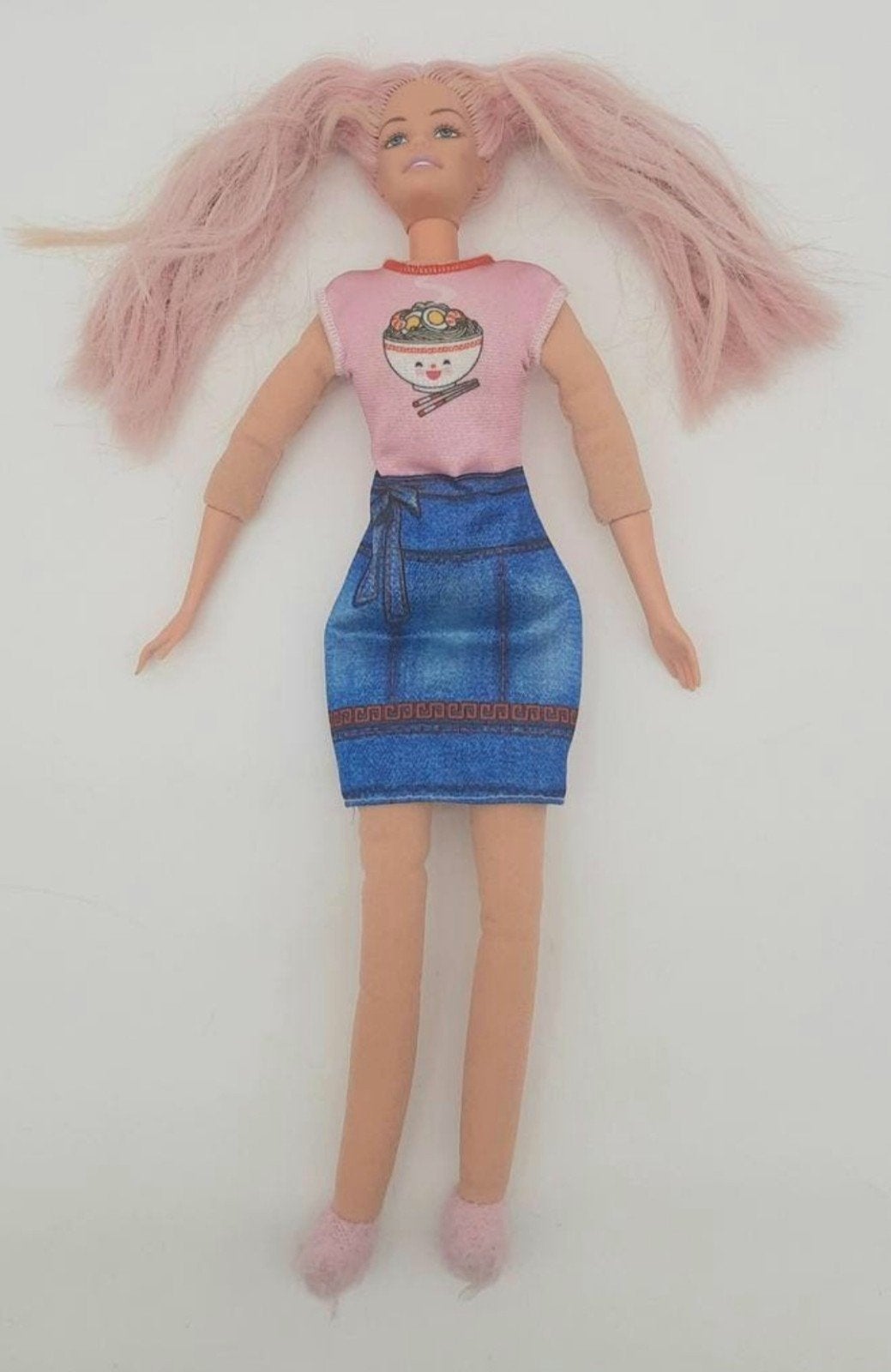 Barbie pop Dream Glow + Noodle maker jurkje, Ophalen of Verzenden, Gebruikt, Barbie