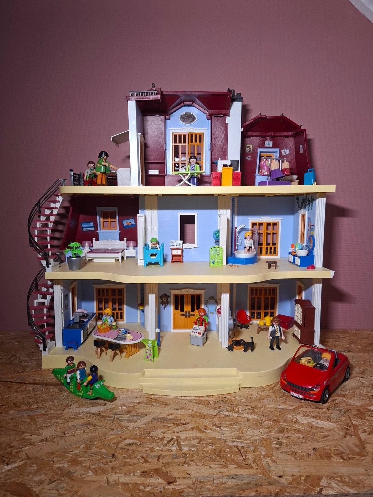 Playmobil Groot Herenhuis 70205 - Compleet met extra's!, Ophalen, Gebruikt, Poppenhuis