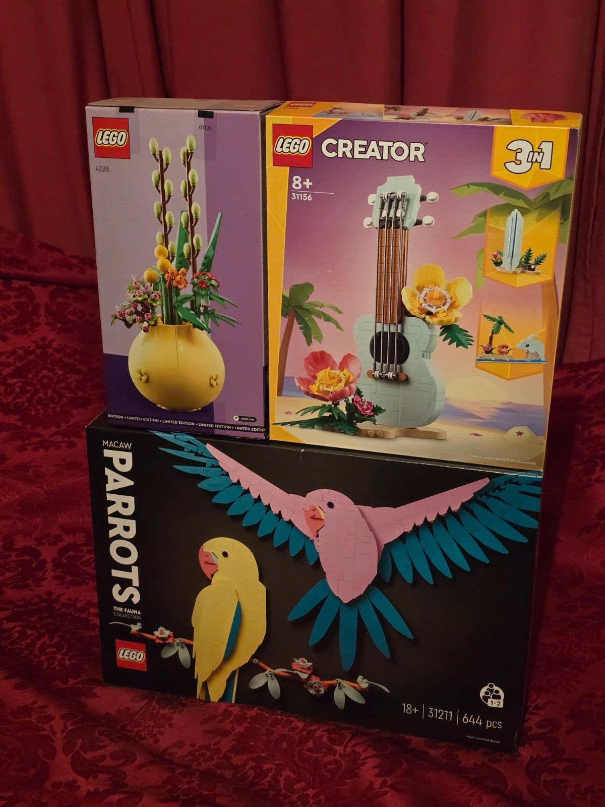 LEGO Creator 3-in-1 Ukelele, Bloempot & Papegaaien, Ophalen of Verzenden, Nieuw, Overige merken