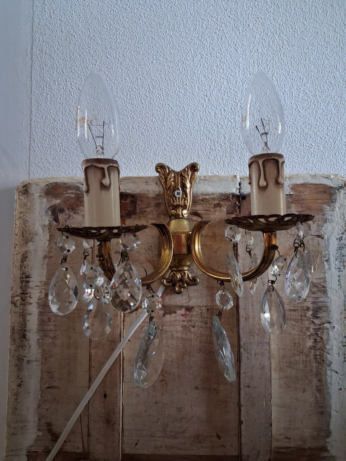 ANTIEK OUD   ...  FRANS   ...  KROONLUCHTER  ,  LAMPJE, Antiek en Kunst, Ophalen of Verzenden
