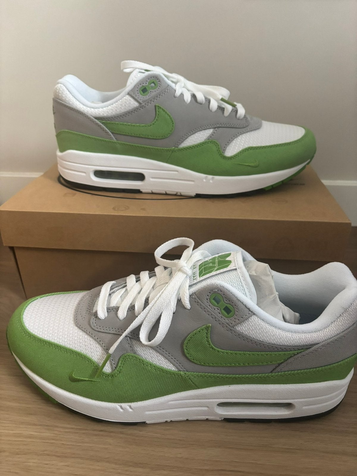 Nike air max 1 20th anniversary Chlorophyll 44.5, Ophalen of Verzenden, Nieuw, Overige kleuren